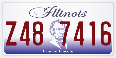IL license plate Z487416