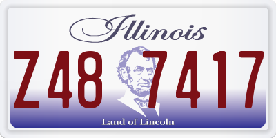IL license plate Z487417