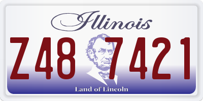 IL license plate Z487421