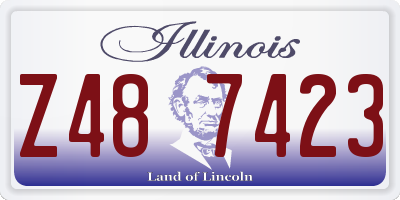IL license plate Z487423