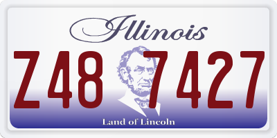 IL license plate Z487427
