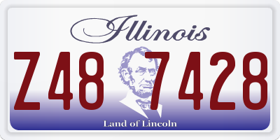 IL license plate Z487428
