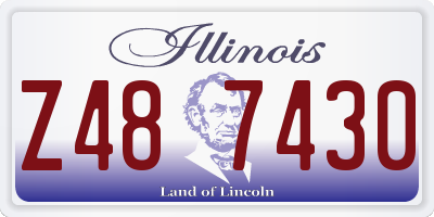 IL license plate Z487430