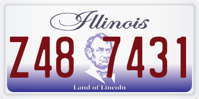 IL license plate Z487431