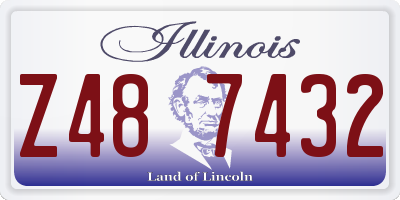 IL license plate Z487432