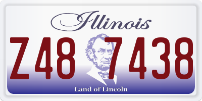 IL license plate Z487438