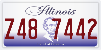 IL license plate Z487442