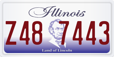 IL license plate Z487443
