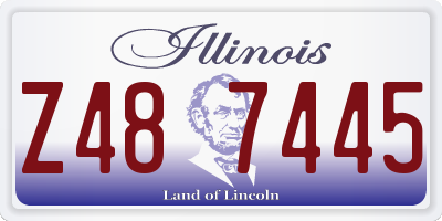 IL license plate Z487445