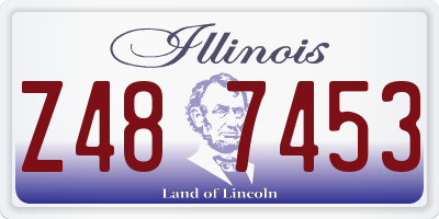 IL license plate Z487453