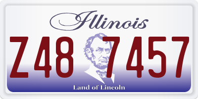 IL license plate Z487457