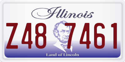 IL license plate Z487461