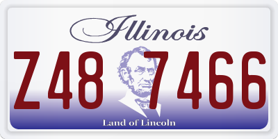 IL license plate Z487466