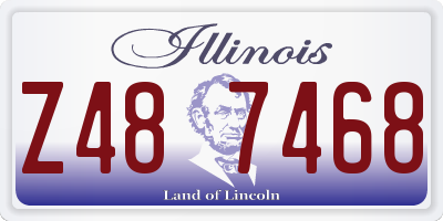 IL license plate Z487468