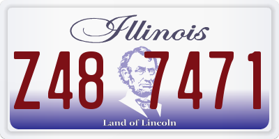 IL license plate Z487471