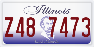 IL license plate Z487473