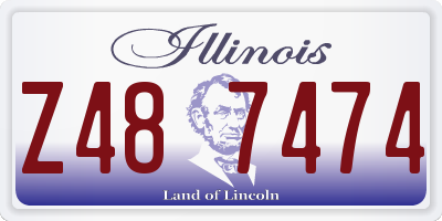 IL license plate Z487474