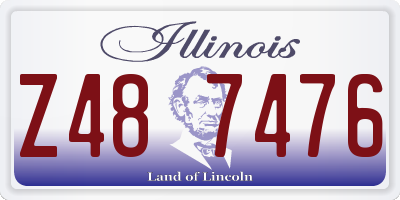 IL license plate Z487476