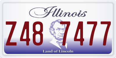 IL license plate Z487477