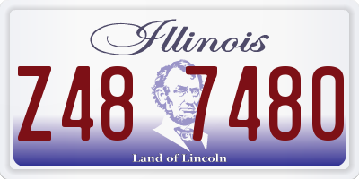IL license plate Z487480