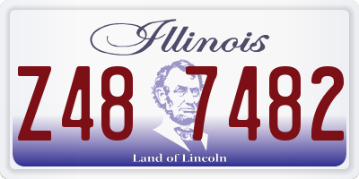 IL license plate Z487482