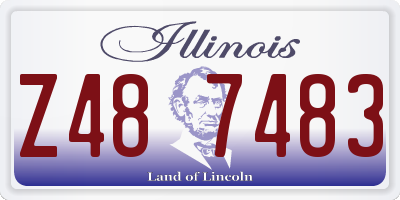 IL license plate Z487483