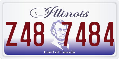 IL license plate Z487484