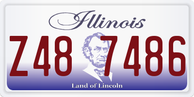 IL license plate Z487486