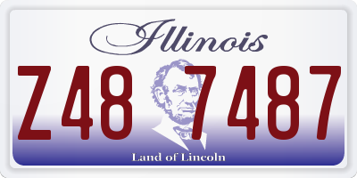 IL license plate Z487487