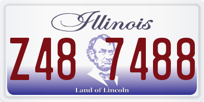 IL license plate Z487488