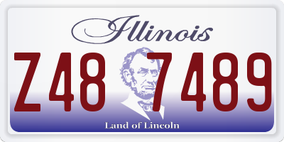 IL license plate Z487489