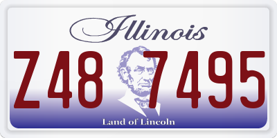 IL license plate Z487495