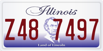 IL license plate Z487497