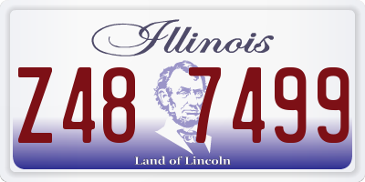 IL license plate Z487499