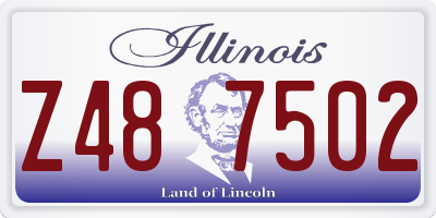 IL license plate Z487502