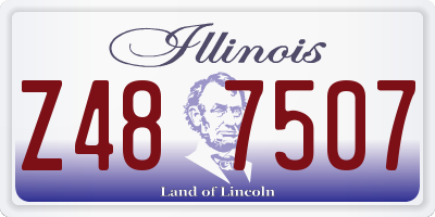 IL license plate Z487507