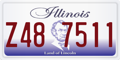 IL license plate Z487511