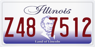 IL license plate Z487512
