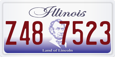 IL license plate Z487523
