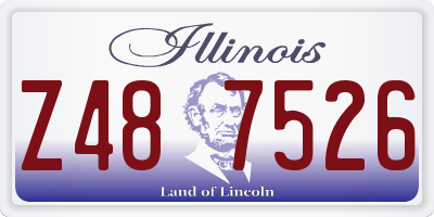 IL license plate Z487526