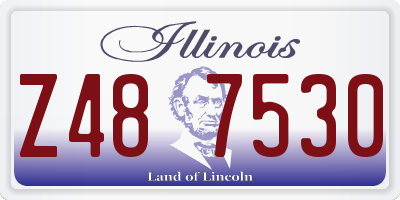 IL license plate Z487530