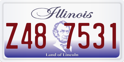 IL license plate Z487531