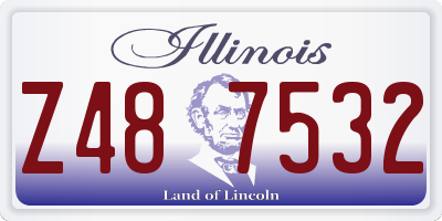 IL license plate Z487532