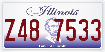 IL license plate Z487533