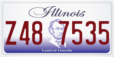 IL license plate Z487535