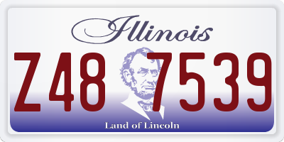 IL license plate Z487539