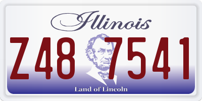 IL license plate Z487541