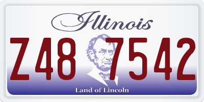 IL license plate Z487542