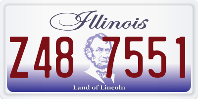 IL license plate Z487551