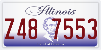 IL license plate Z487553